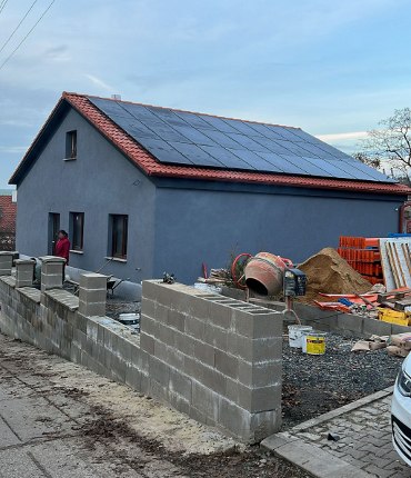 Realizace FVE - nový rodinný dům - 9,9 kWp